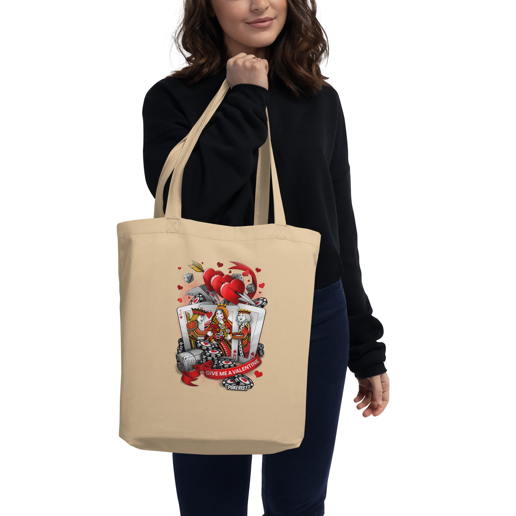 Give Me A Valentine - Eco Tote Bag - Pokerist