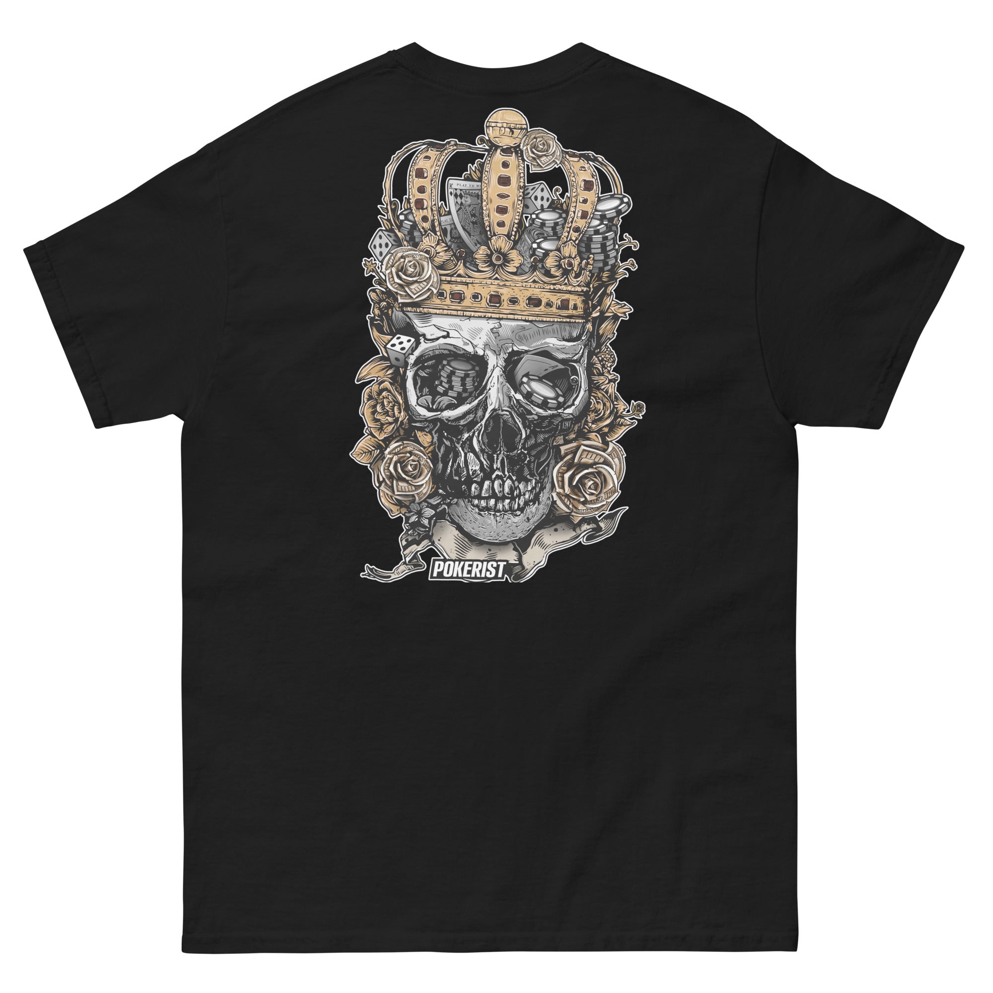 Skull Crown Back - Men's classic tee - Pokerist
