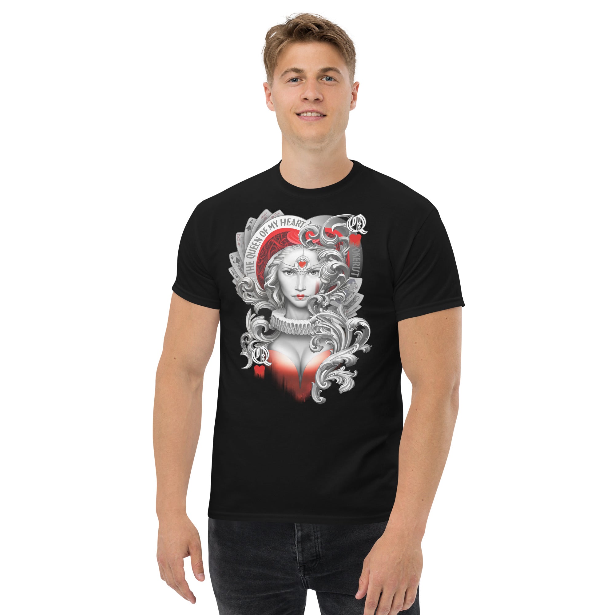 Queen Hearts - Men's classic tee - Pokerist
