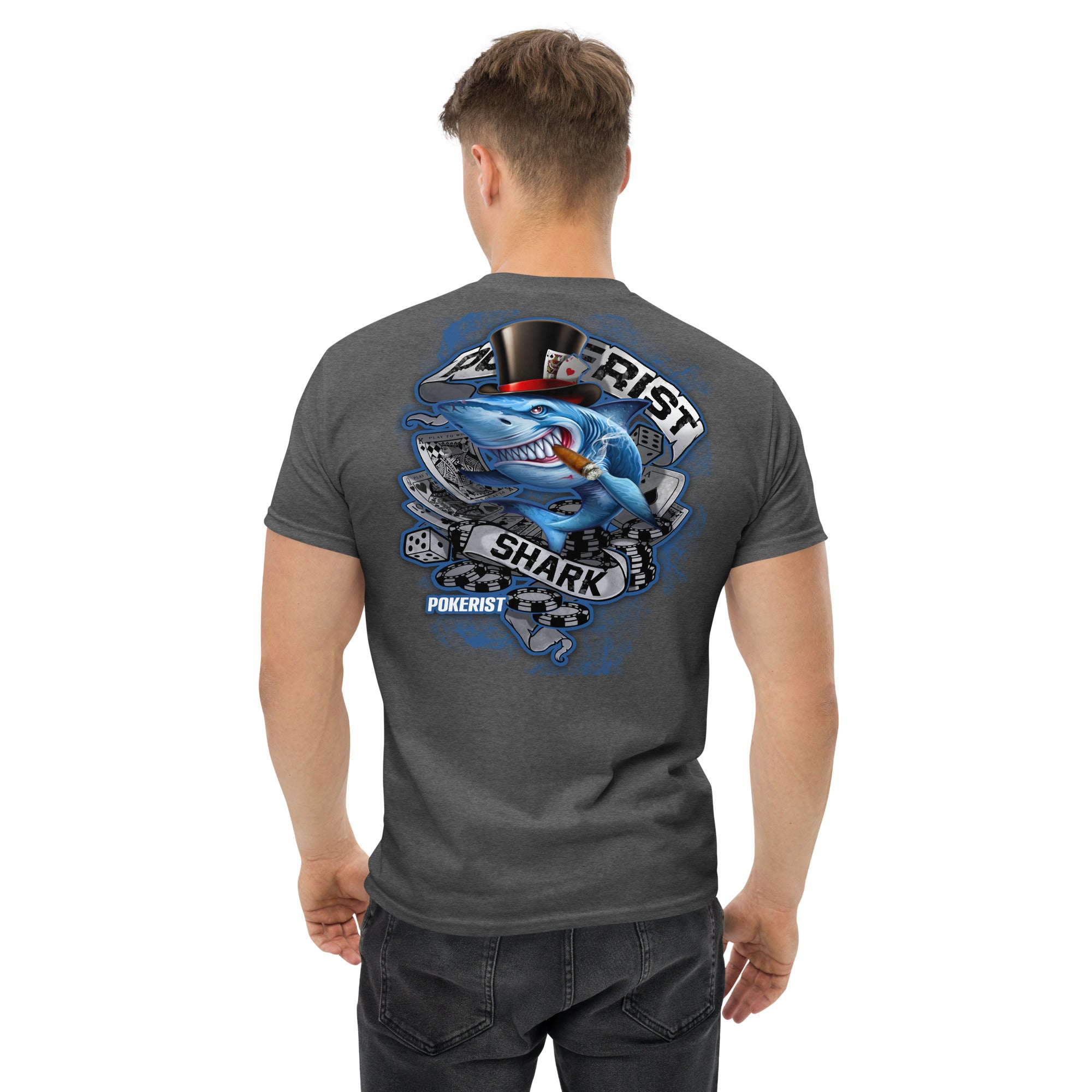 Pokerist Shark Back - Men's classic tee - Pokerist