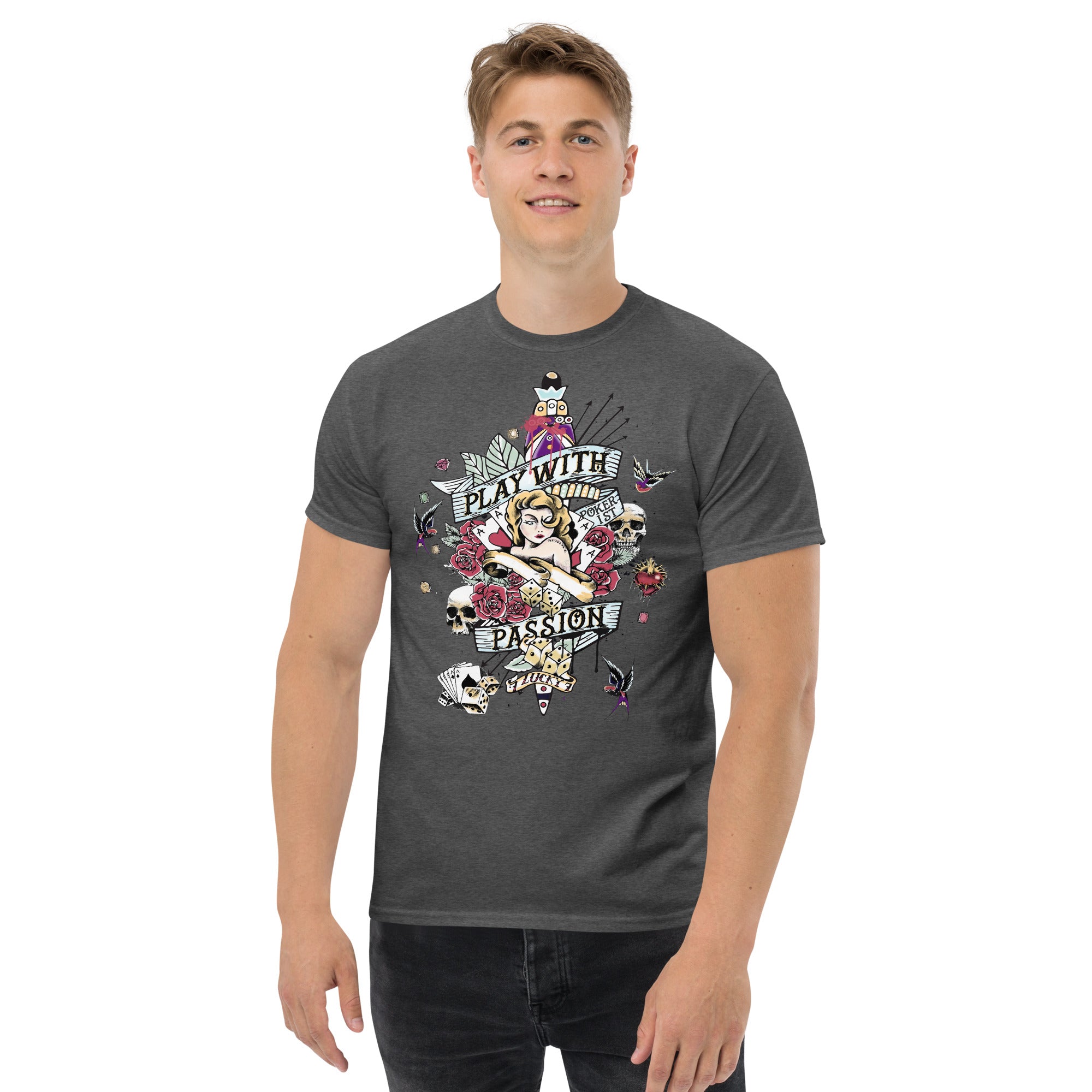 Play With Passion - Men's classic tee - Pokerist