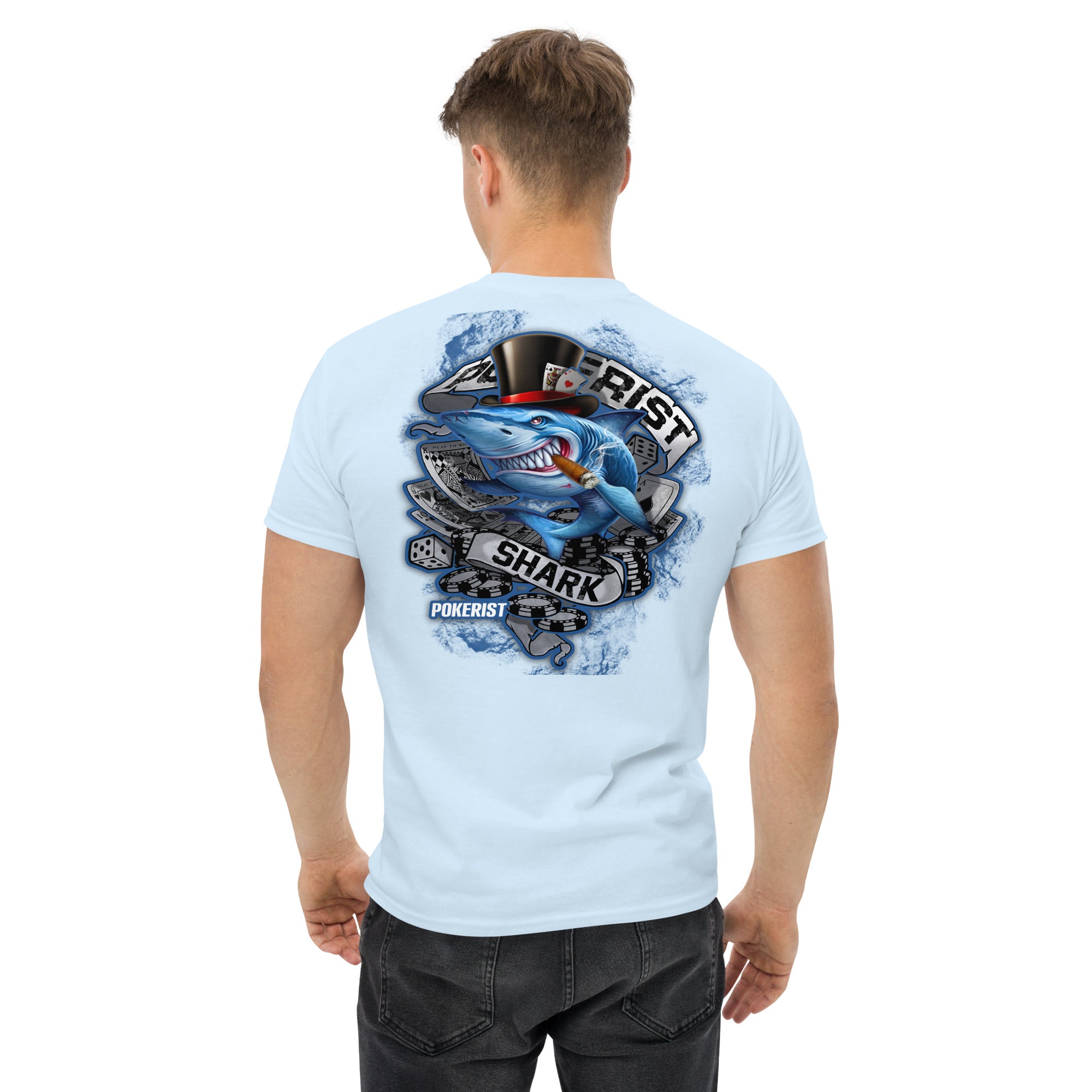 Pokerist Shark Back - Men's classic tee - Pokerist