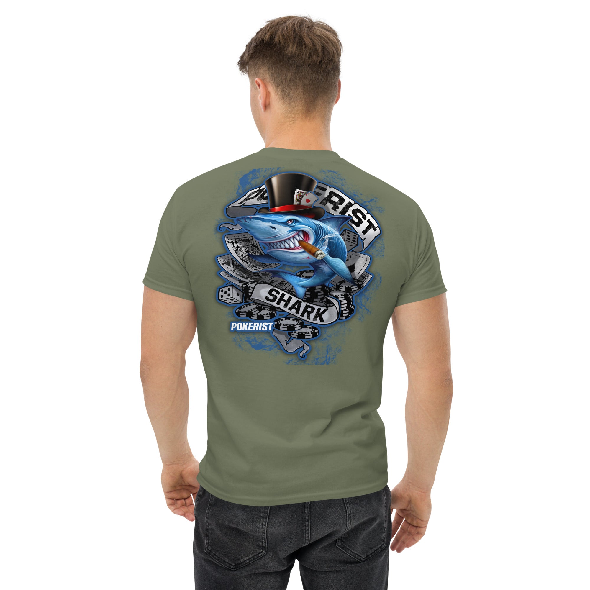 Pokerist Shark Back - Men's classic tee - Pokerist