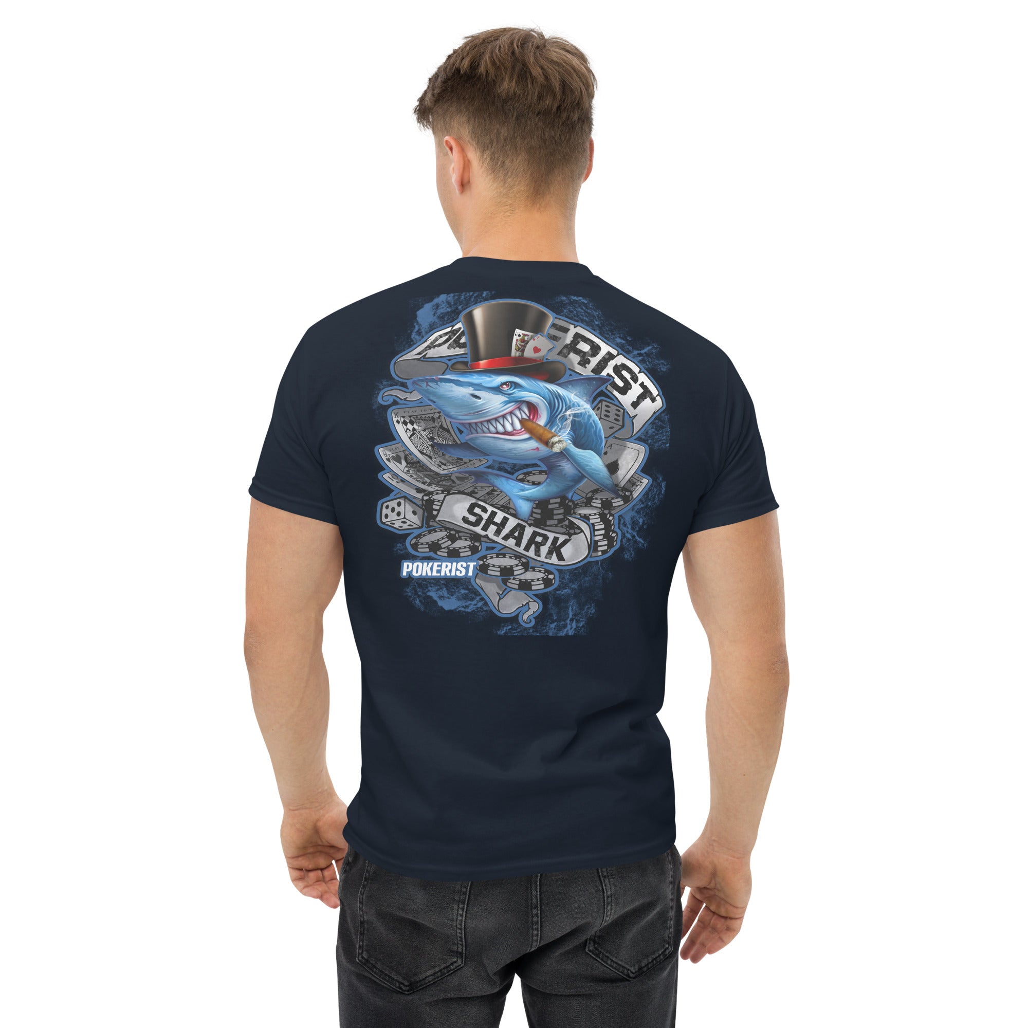 Pokerist Shark Back - Men's classic tee - Pokerist