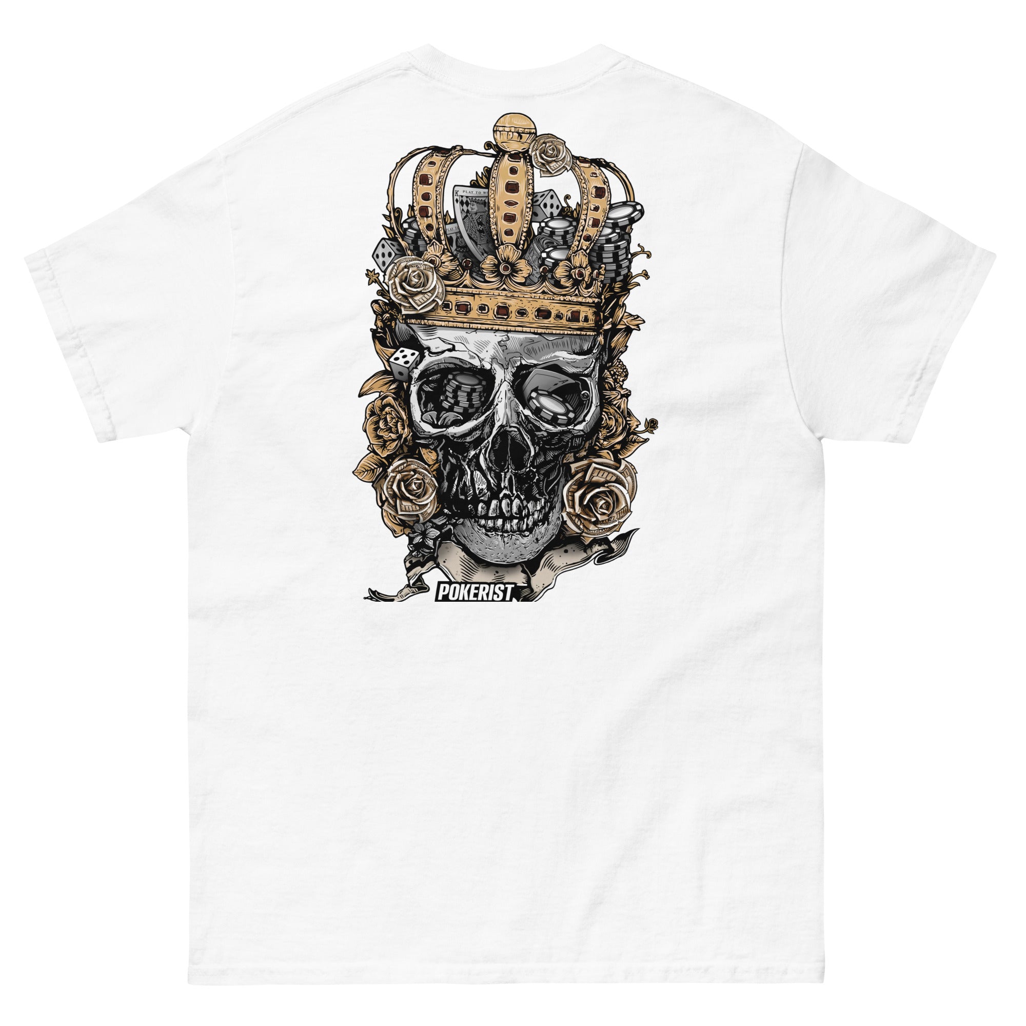 Skull Crown Back - Men's classic tee - Pokerist