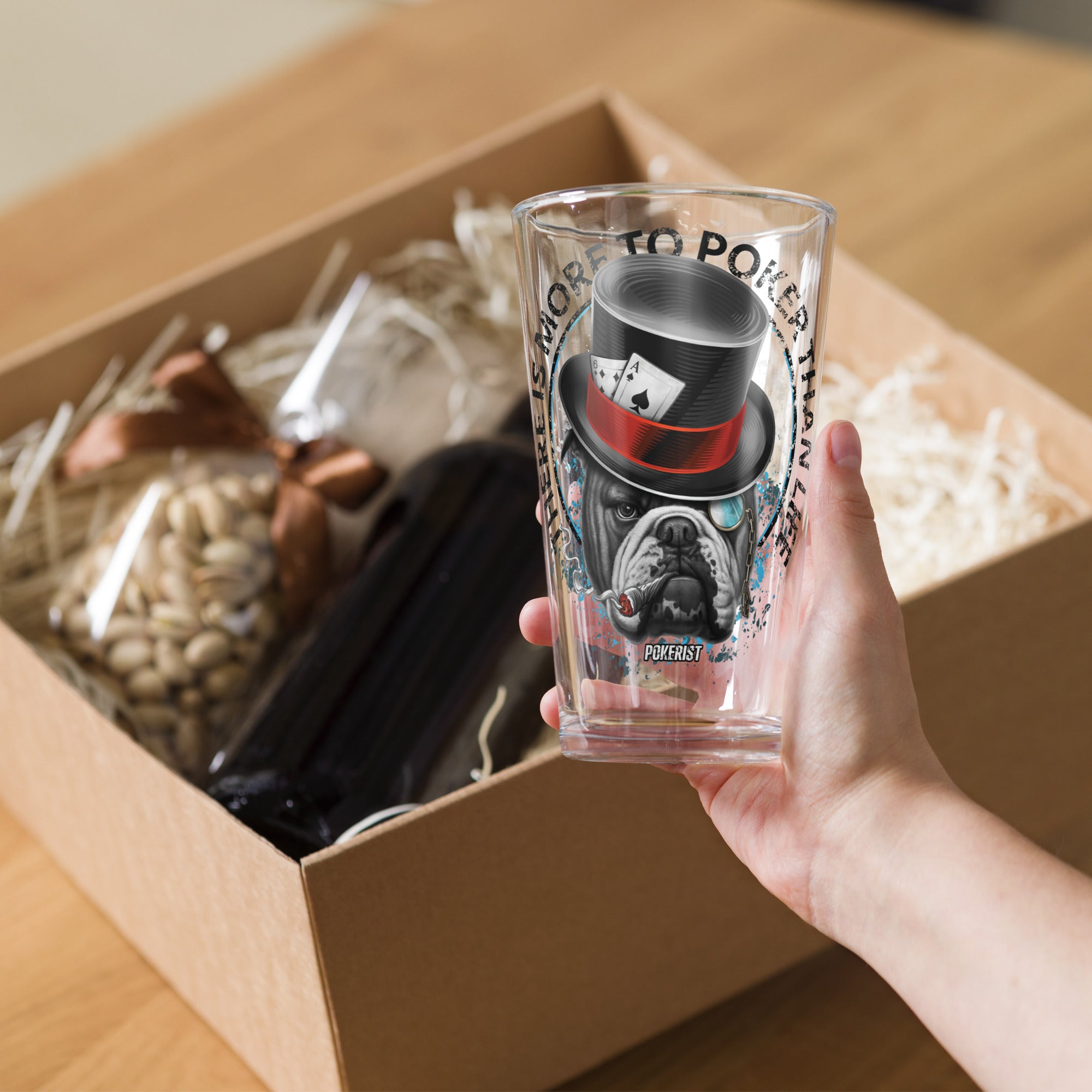 Dog Hat - Shaker pint glass