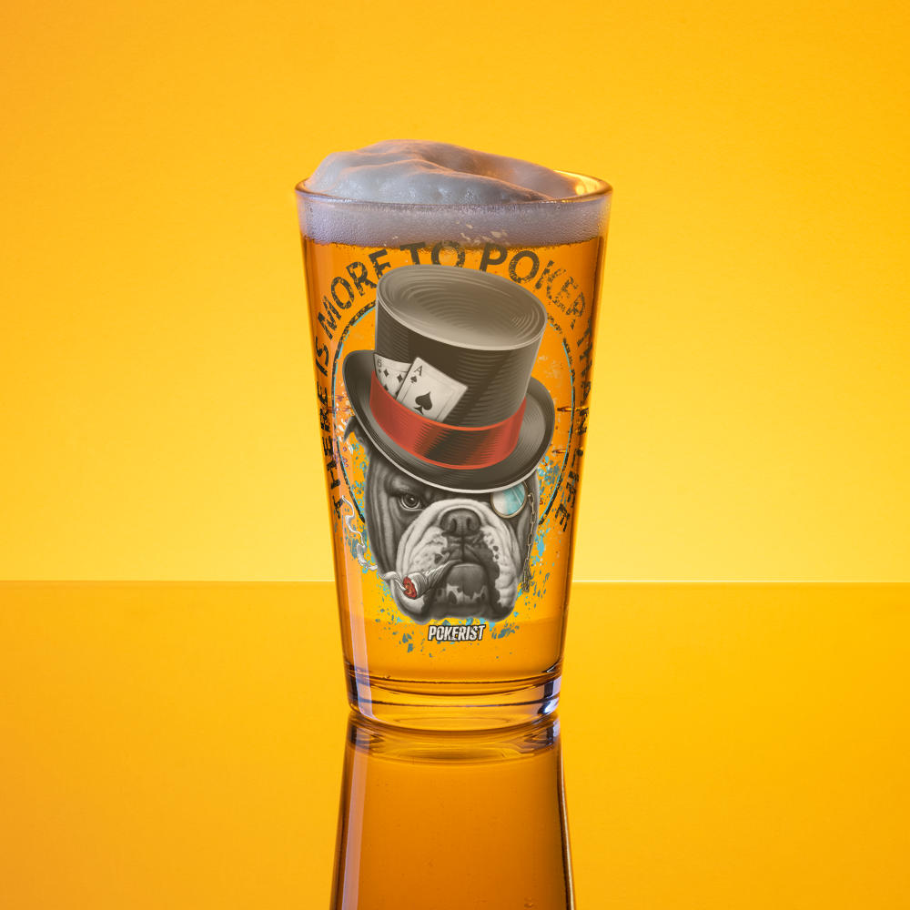 Dog Hat - Shaker pint glass