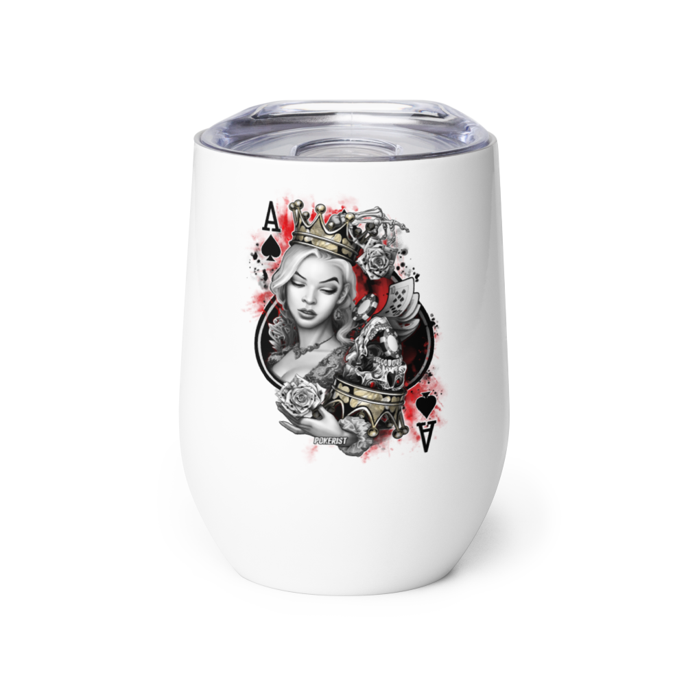 Ace Queen - Wine tumbler - Pokerist