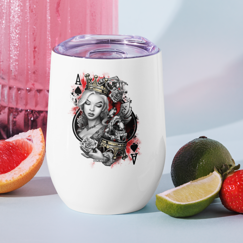 Ace Queen - Wine tumbler - Pokerist