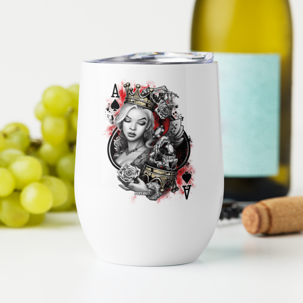 Ace Queen - Wine tumbler - Pokerist