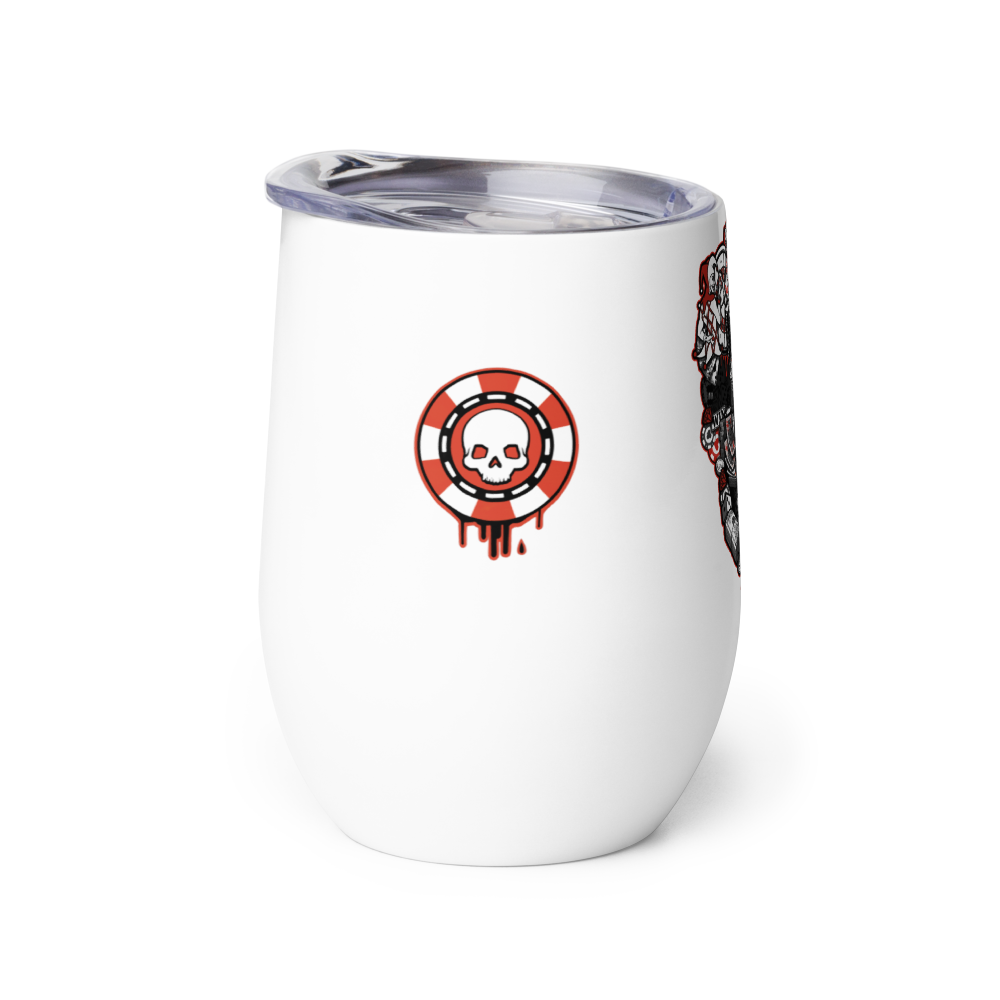 Skull Flat - Wine tumbler