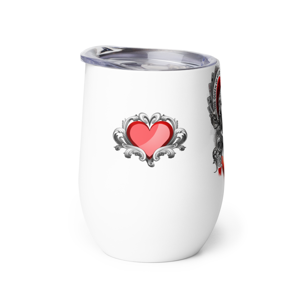 Queen Hearts - Wine tumbler