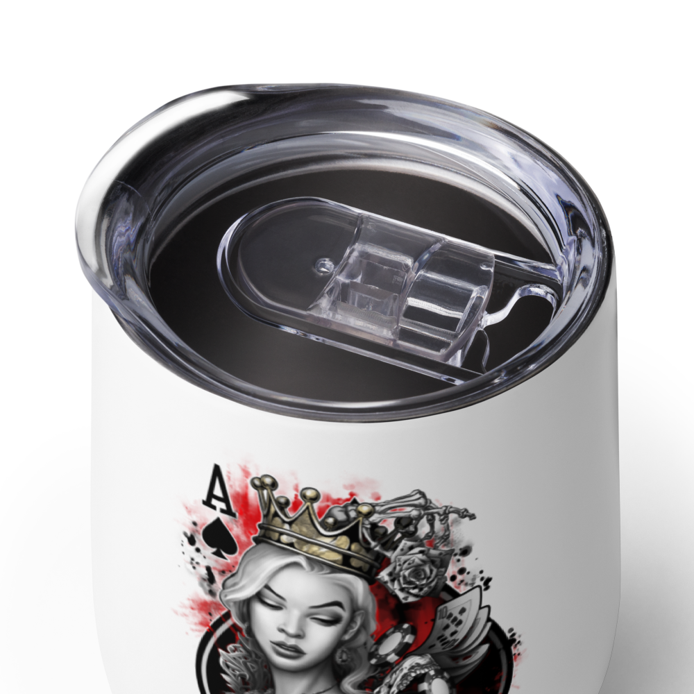 Ace Queen - Wine tumbler - Pokerist