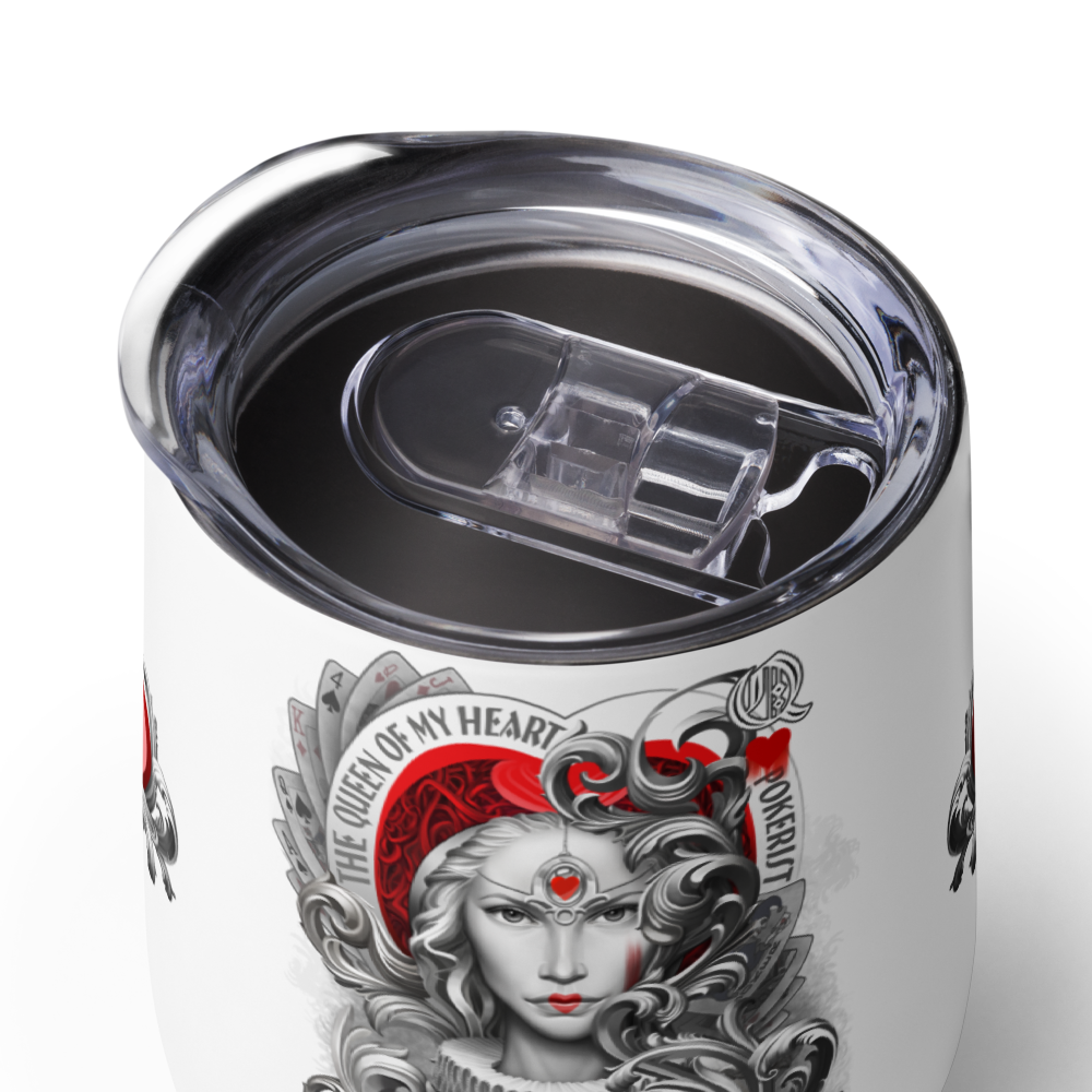 Queen Hearts - Wine tumbler