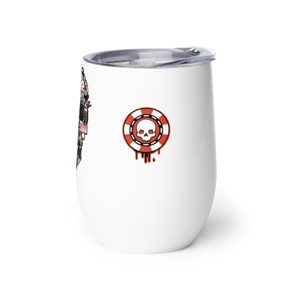 Skull Flat - Wine tumbler