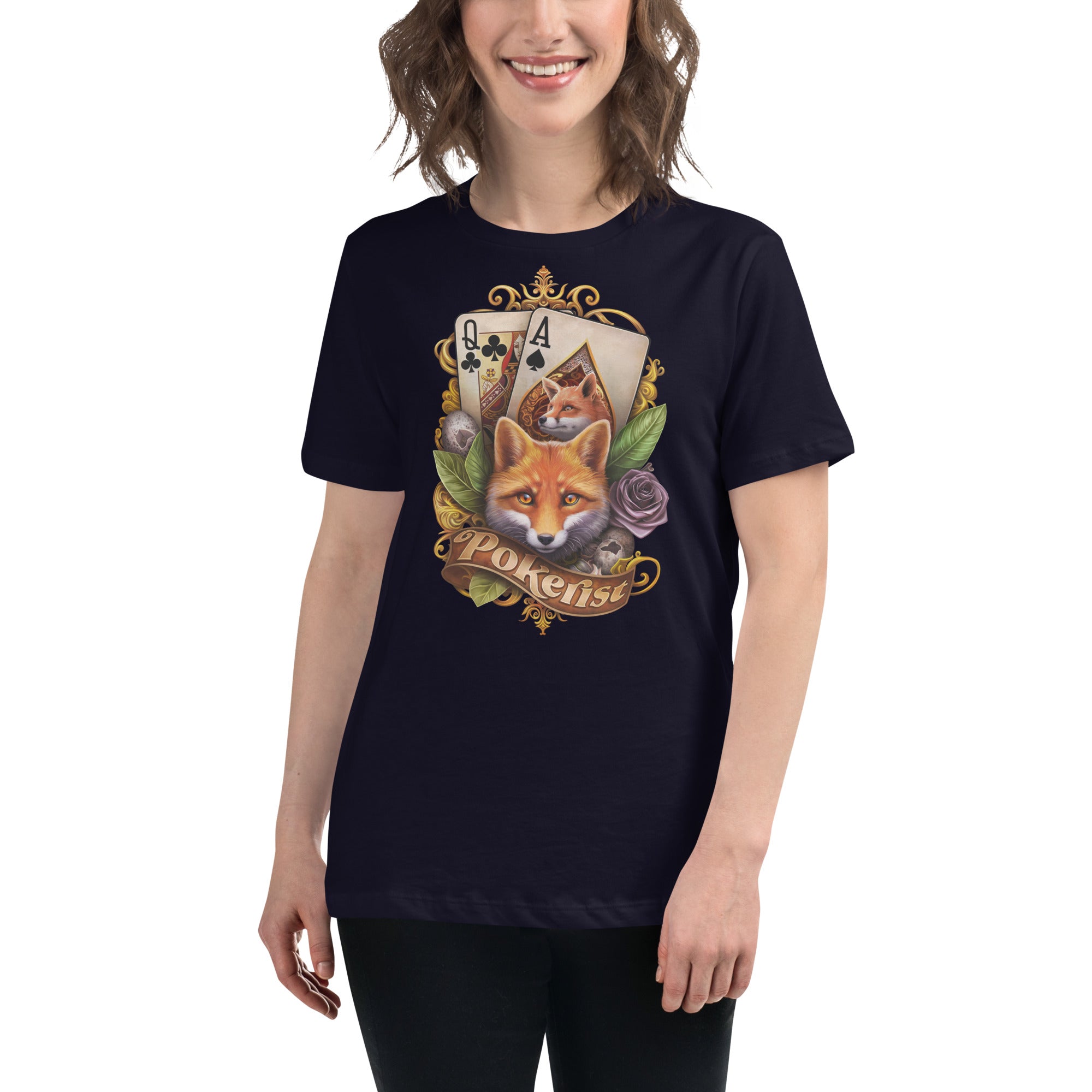 Paddy's Fox - Women's Relaxed T-Shirt - Pokerist