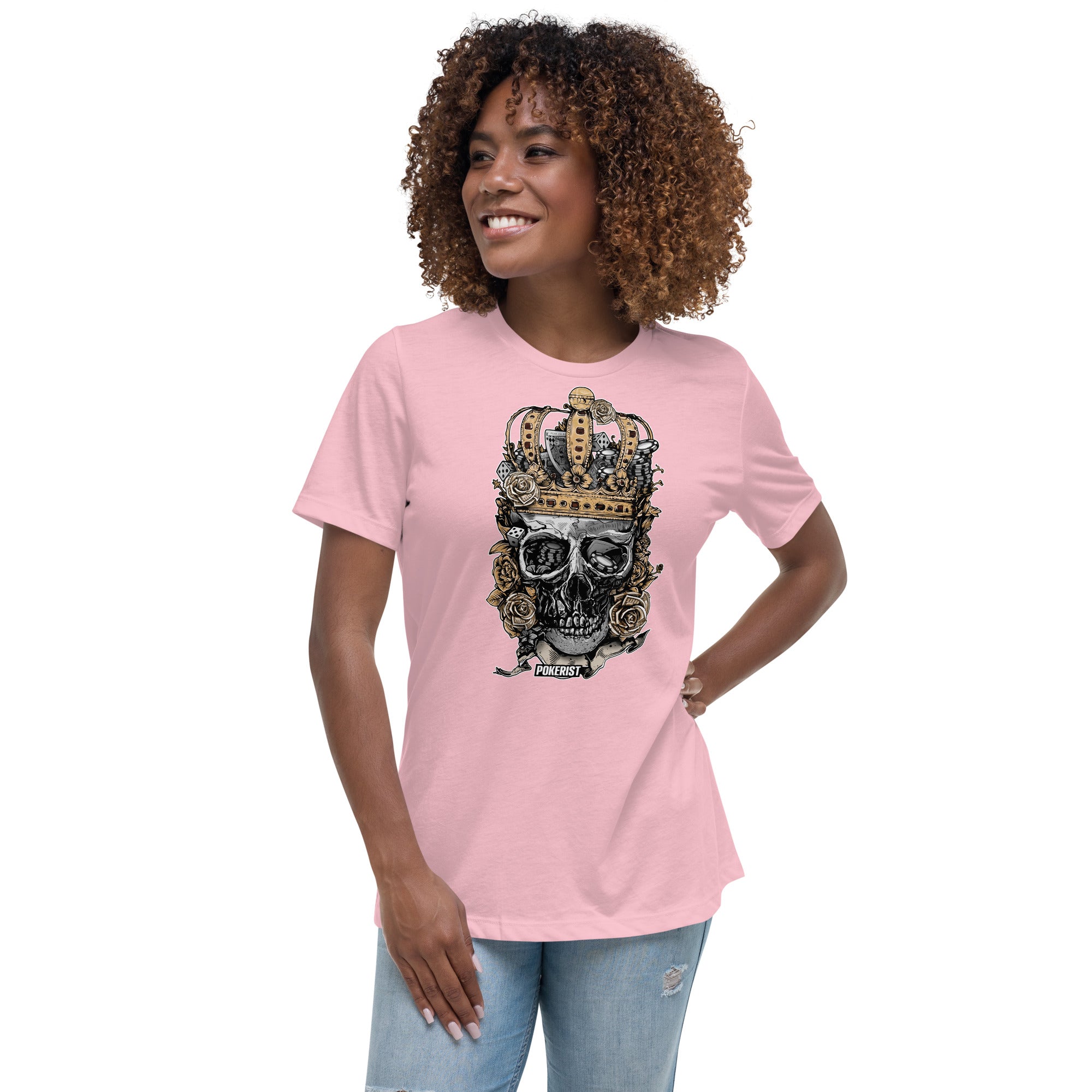 Skull Crown - Women's Relaxed T-Shirt - Pokerist