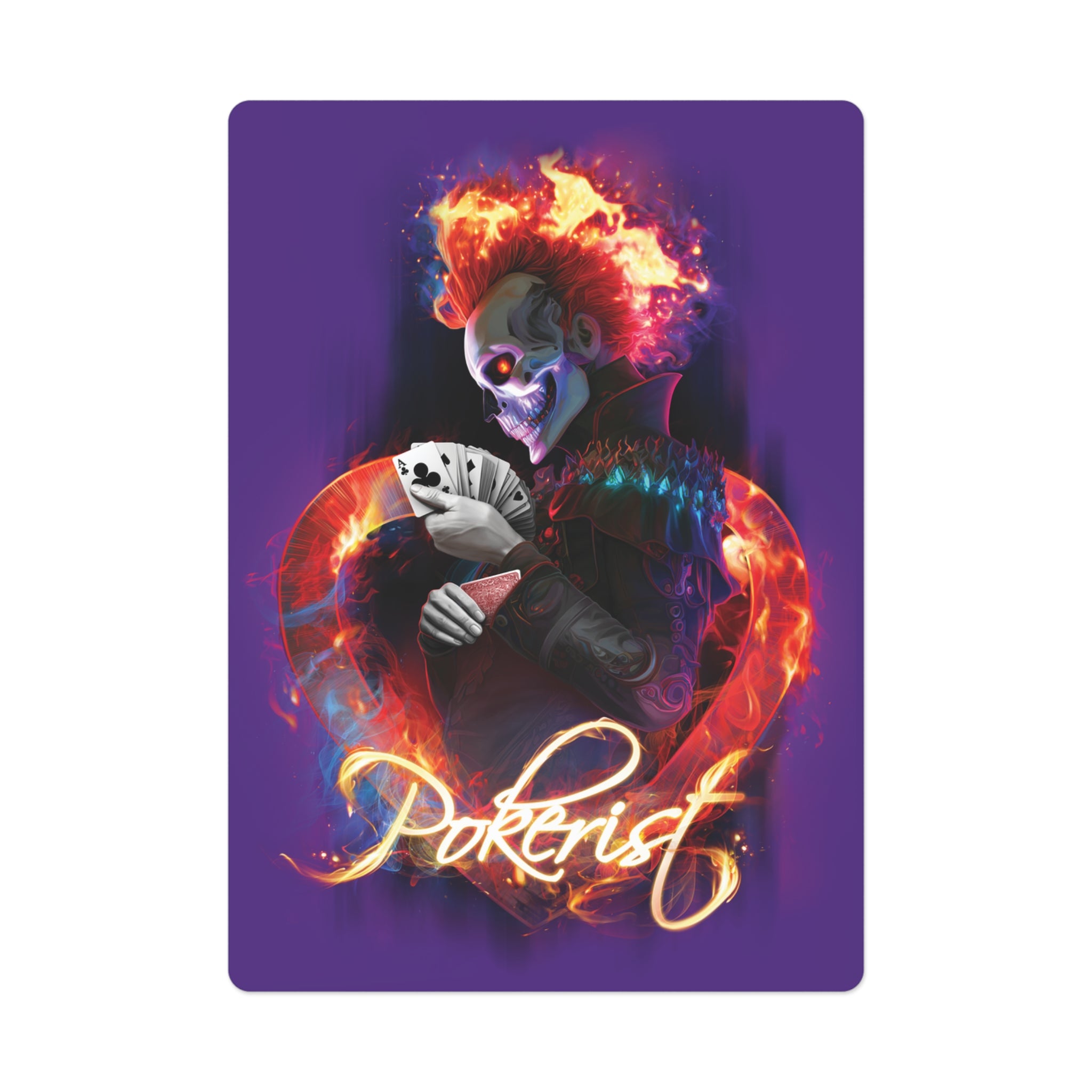 Skull Fire  - Poker Cards