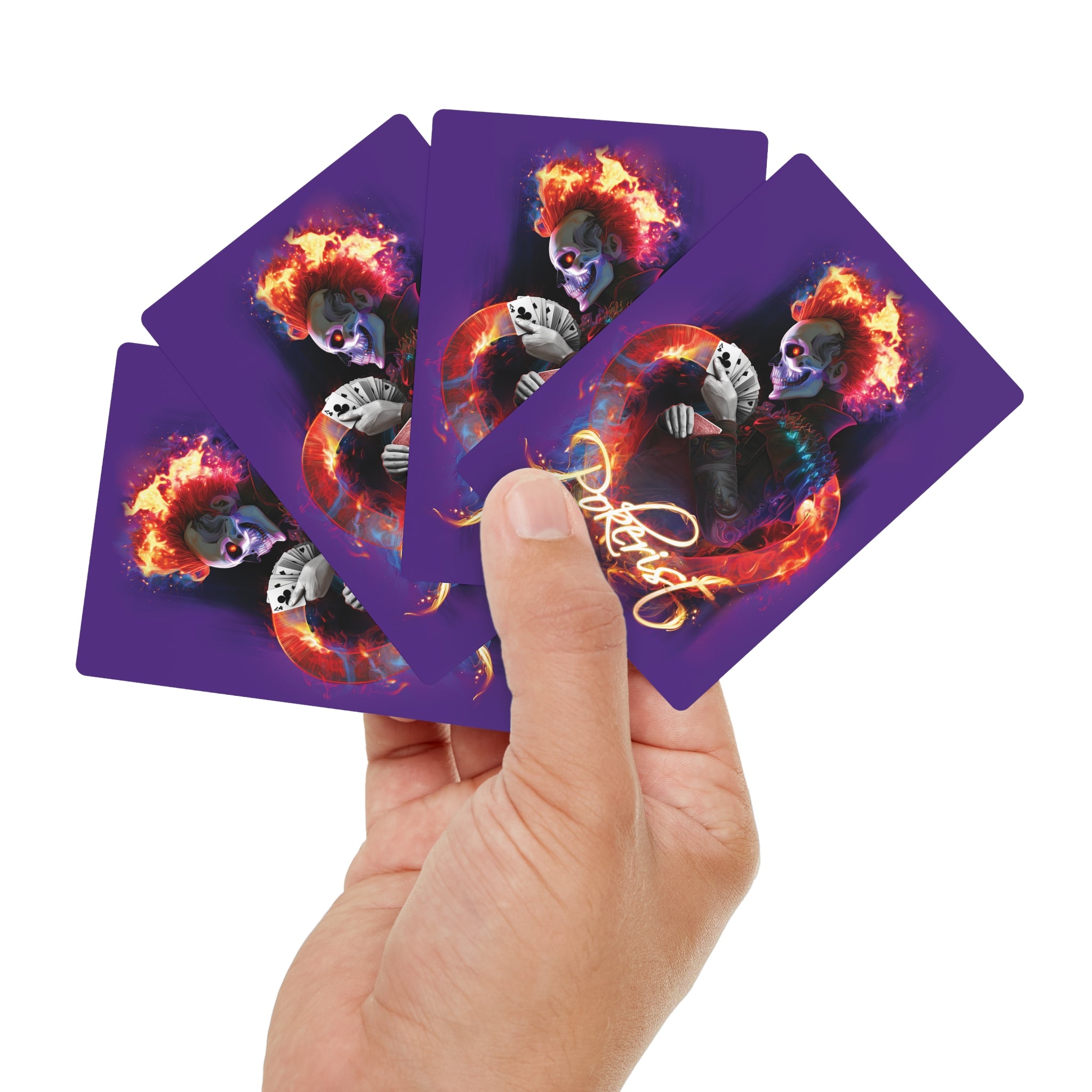 Skull Fire  - Poker Cards