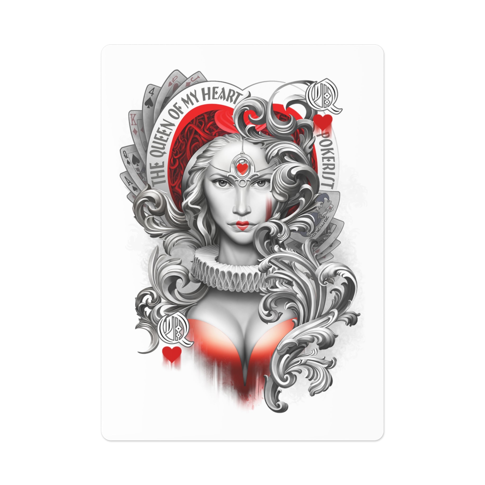 Queen Hearts - Poker Cards