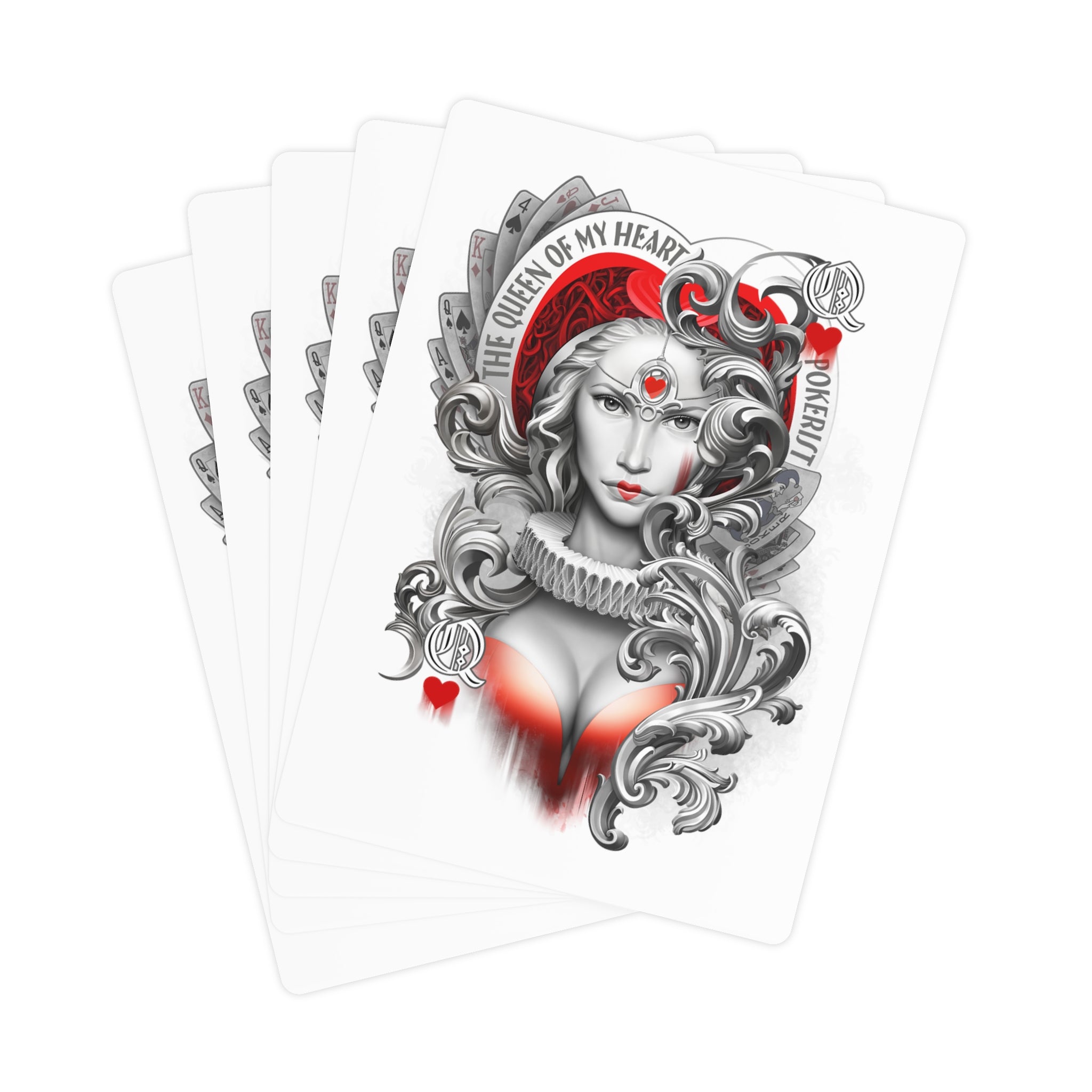 Queen Hearts - Poker Cards