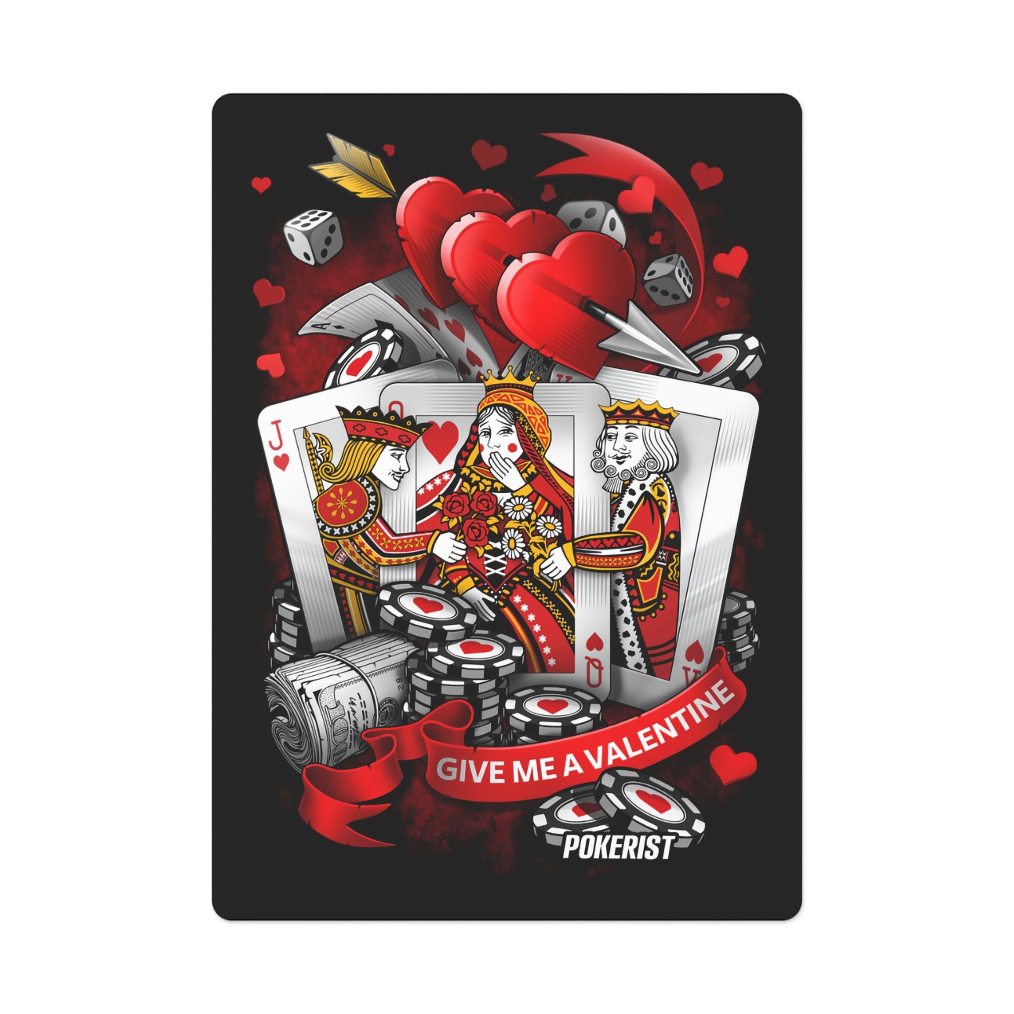 Give me a Valentine - Poker Cards